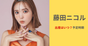 藤田ニコルの出産はいつ？予定時期や年齢、旦那・稲葉友との現在